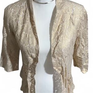 Pinky Elegant Cream Lace Blouse